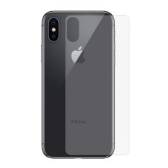   Apple iPhone X / XS, Kijelzővédő fólia, ütésálló fólia, hátlapi, Tempered Glass (edzett üveg), Clear