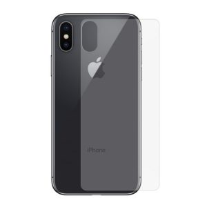   Apple iPhone X / XS, Kijelzővédő fólia, ütésálló fólia, hátlapi, Tempered Glass (edzett üveg), Clear