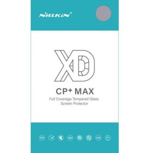   Apple iPhone XR / 11, Kijelzővédő fólia, ütésálló fólia (az íves részre is!), Tempered Glass (edzett üveg), tok barát, Nillkin, XD CP+ MAX, fekete