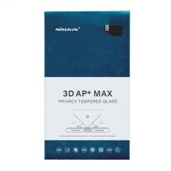   Apple iPhone XR / 11, Kijelzővédő fólia, ütésálló fólia (az íves részre is!), Tempered Glass (edzett üveg), Anti Spy, Nillkin, AP+ MAX, fekete