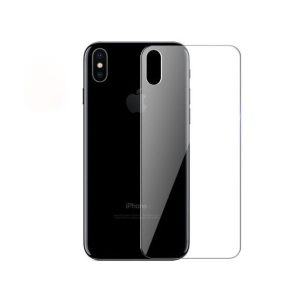   Apple iPhone XS Max, Kijelzővédő fólia, ütésálló fólia, hátlapi, Tempered Glass (edzett üveg), Clear