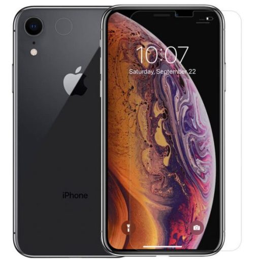 Apple iPhone XR / 11, Kijelzővédő fólia, ütésálló fólia (az íves részre is!), Tempered Glass (edzett üveg), Nillkin, Super T+ PRO, Clear