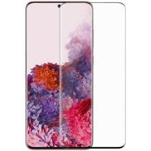 Samsung Galaxy S20 / S20 5G SM-G980 / G981, Kijelzővédő fólia, ütésálló fólia (az íves részre is!), Tempered Glass (edzett üveg), Nillkin, DS+ MAX, fekete