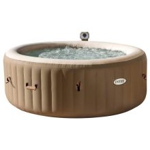 INTEX PureSPA Sahara Tan jacuzzi, 6 személyes, kerek, D216 x 71 cm, bézs / fehér (28428)