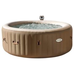   INTEX PureSPA Sahara Tan jacuzzi, 6 személyes, kerek, D216 x 71 cm, bézs / fehér (28428)