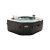 INTEX PureSPA Onyx Black Octagon jacuzzi, sóbontó készülékkel, 4 személyes, D201 x 71 cm, fekete / fehér (28458)